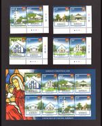 M29721 Kiribati 2008 Christmas Churches Set X8 +m/s UMM Sg 838/46 Cat £16.65