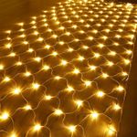 Large Solar 200LED String Fairy Net Mesh Lights Wedding Party Decoration Outdoor