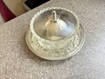 Vintage Unett Silver plated sugar/butter dish with stand