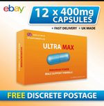 12 x ULTRA MAX 400mg Capsules , 100% Natural , made in the UK