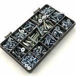 260 ASSORTED PIECE ZINC COATED M4 M5 M6 METRIC SOCKET COUNTERSUNK SCREWS KIT