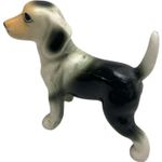Vintage Hand Painted Ceramic Beagle Figurine Collectible Dog Ornament Home Decor