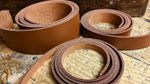 Leather Strap London Satchel Brown 3mm Leather Craft 50"+ Any width