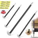 4pc Heel Pry Crow Lever Bar Set Wrecking Knuckle Puller Tool 6" 12" 16" 20" Bars