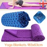 Yoga Mat Towel Accessory Soft Breathable Non Slip Yoga Towel Sweat Absorbing UK