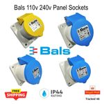 110v 240v 16A 32A Panel Socket BALS Generator Power Mains Electrical Outlet IP44