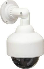 FAKE DUMMY CCTV SECURITY CAMERA WHITE FLASHING SURVEILLANCE LED INDOOR OUTDOOR