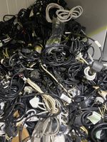 JOB LOT x 50 Mains Power Cable Kettle Lead 3 Pin IEC C13 PC TV MONITOR TESTED