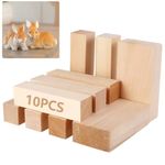 10Pcs 4inch Basswood Carving/Whittling Wood Blocks Crafts Tool Kit 10*2.5*2.5cm.