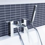 Waterfall Bathroom Taps Chrome Basin Mixer Bath Filler Shower Deck Tap Sets
