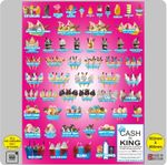 ICE CREAM VAN Sticker -Cones-Tubs-Sundaes-Soft Drinks- FULL WINDOW STICKER -PINK