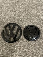 Front & Rear Grille Badges Compatible with VW Caddy 2010 to 2015- Replacement