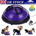 Yoga Balance Ball/Foam Roller Gym Training Exercise Pilates Half Fitness w/ Pump