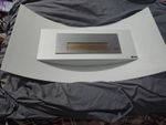 Kratki Bioethanol Table Top Heater all Metal Construction White 71x40x17 Cm