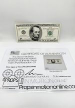 Authentic ONCE UPON A TIME TV Prop $5 Bill + COA Props In Motion 2011-2018