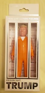 FCTRY Prison Suit Trump - Real Life Action Figure Lock Him Up  2023 - New in Box