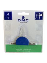 DMC 3-in-1 Needle Threader For Fine, Medium & Heavy Threads/Yarns - Sewing