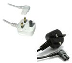 1m,2m,3m,5m,0.5Right Angle Figure 8 Fig of 8 Lead Cable C7 to UK Plug Power Cord