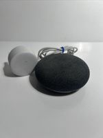 Google Home Mini Chalk Grey Model H0A Smart Speaker & Power Supply - used