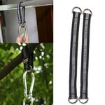 300Kg Bearing Load Heavy Duty Hanging Straps Tree Swing Hanging Kits, Black.