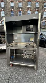 Stanley Steel Mobile Kitchen Unit, ready to be connected with electricity/water