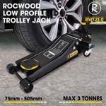 Trolley Jack 3 Ton Tonne Low Profile Hydraulic Floor Lifting Car Van Garage Tool