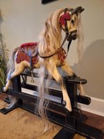 Antique Wooden Rocking Horse By J R Smith