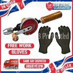 MANUAL DRILL DOUBLE PINION CRANK HAND HELD WOODEN HANDLE KEYLESS CHUCK DRILLING