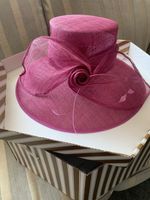 Wedding /races hat by Hatmosphere Collection Hat In Purple/berry Colour