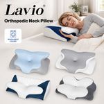 Lavio Cervical Memory Foam Pillow Orthopaedic Neck Support Pain Relief Washable