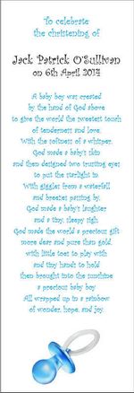 CHRISTENING NAMING DAY Thank You SCROLLS with ribbon on white paper - 25 scrolls
