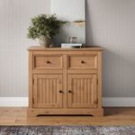 Country Sideboard 2 Door 2 Drawer Solid Wooden Antique Pine Mercers Furniture®