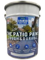 One Coat Anti-Slip Patio Paint 5L Light Grey Concrete Stone External Coating