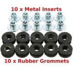 Rubber Cushions Grommets & Metal Collar Washers Motorcycle Gauges-Speedo-Battery