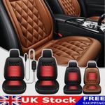 1-2X Universal Electric Car Heated Seat Cover Car Heating Cushion Winter Warm UK
