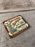 Rare Gallahers Harlequin Flat 10 Cigarette Tin