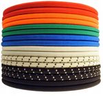 ELASTIC BUNGEE ROPE SHOCK CORD TIE DOWN WHITE BLACK RED YELLOW BLUE 4mm - 14mm