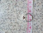 9ct White Gold Round Diamond Solitaire Engagement Ring Size O Hallmarked 2mm