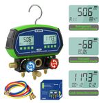 Digital Manifold Gauge Set HVAC Air Conditioning Refrigeration Diagnostic Tool