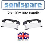 2 x 100M Kite Handle Line Reel String shaped Plastic Nylon Thread Flying Kite