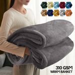 Large Faux Fur Warm Fleece Throw Over Soft Sofa Bed Mink Blanket Double & King