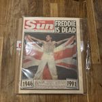 Freddie Mercury 'The Sun - Freddie Is Dead' UK Newspaper 25.11.1991 (Queen) Ex