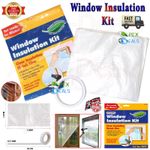 Extra Strong Window Insulation Kit Double Glazing Shrink Film & Draught Excluder
