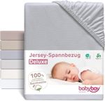 babybay Jersey Cover Deluxe Suitable for Model Original and Light, Grey