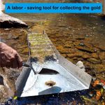 New Set Gold Panning Kit w/ 50" Folding Sluice Box Complete Gold Mining Kit Gol