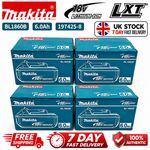 4x Genuine Makita 6ah 18v Power Tool Battery BL1860B 18V Li-lon Battery-black