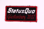 Status Quo Patch Original Francis Rossi Glastonbury Festival Souvenir 2017