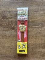 1993 Big Time Itchy & Scratchy Show Watch New Package Simpsons Leather Band