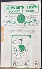 Bedworth Town v Evesham United, Birmingham Senior Cup, 1957/58.