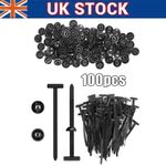 Lots Nylon Universal Cable Tie Buckle Heavy Duty Self-Locking Zip Ties Holder UK